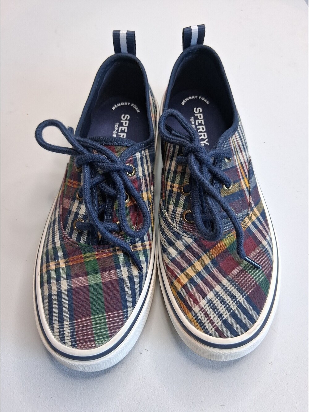 Sperry Top-Sider Crest Vibe Plaid Sneakers Women’s Size 6 Memory Foam Slip On